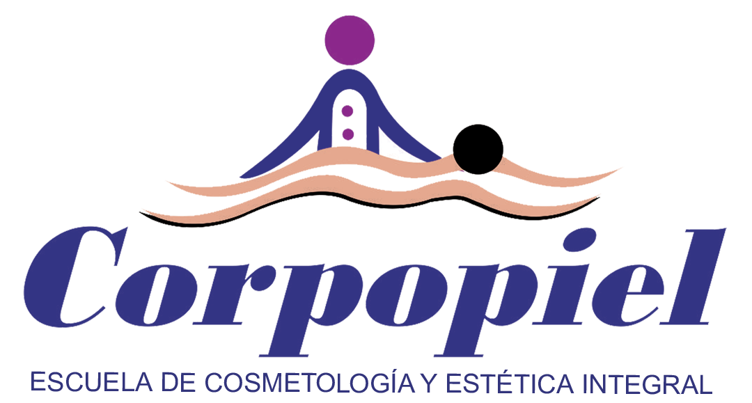 Logo escuela de cosmetología y estética corpopiel